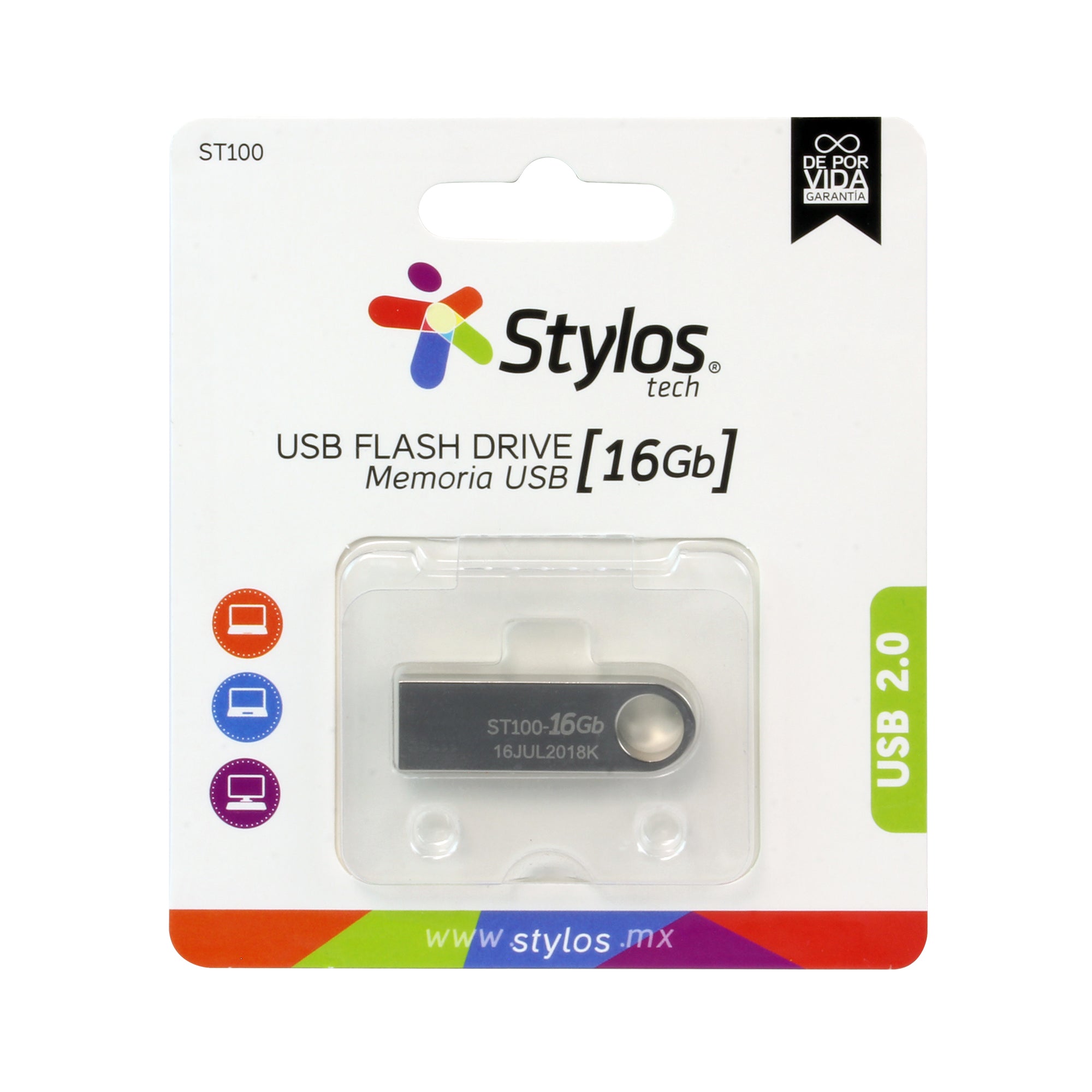 Memoria USB 16GbB Stylos. STMUSB2B - Memoria USB 16GbB Stylos. STMUSB2B -